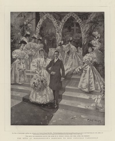 Le mariage du duc de Marlborough avec Miss Consuelo Vanderbilt - T. Dart Walker